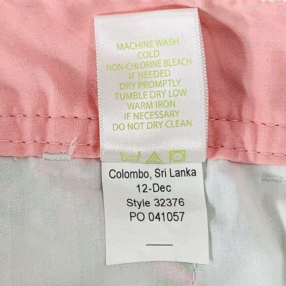 LILLY PULITZER Callahan Shorts 00 Pink Green 5" Chino Preppy Beach Tropical EUC - Picture 10 of 11